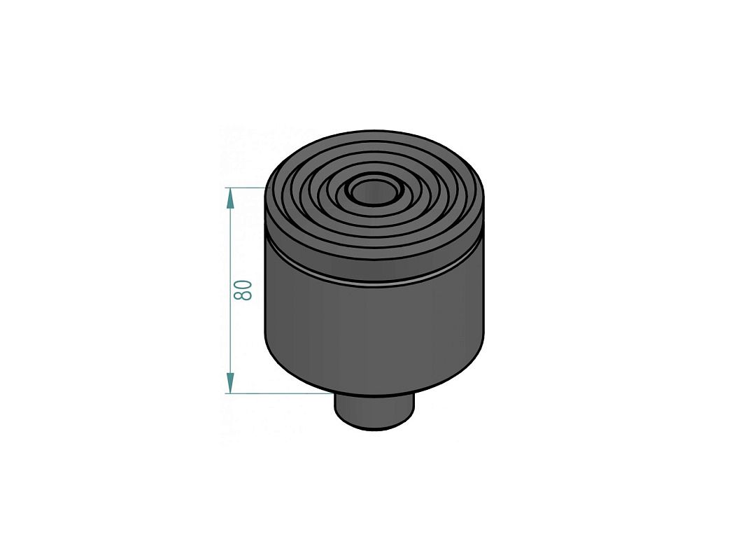 Удлинитель, 80 мм, г/п 80 т, для домкратов M60/22, M80/31, M80/42