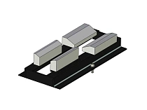Приспособление для установки выпрессовщика осей 103 тонны