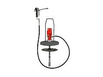 Нагнетатель смазки переносной, под вёдра 20 кг., с пластиной прижимной; пистолет для раздачи смазки; пневмопривод 55:1; 1МПа