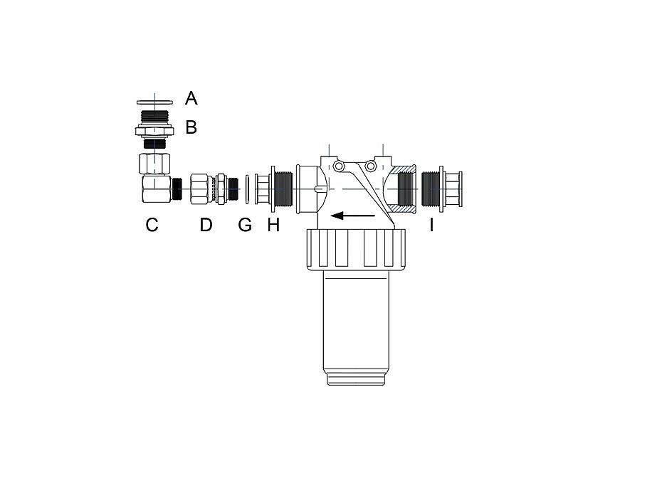 Комплект установочный для фильтра отработанного масла