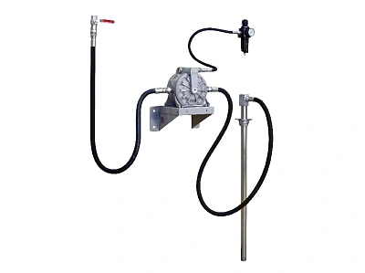 Комплект диафрагменного насоса 1:1 для масла и диз топлива; для контейнеров IBC и бочек; 100 л/мин; 0,7 МПа