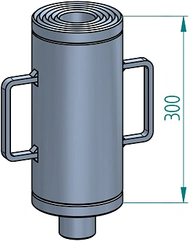 Удлинитель, 300 мм, 150 т, для моделей M100/72 и M150/90