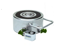 Гидроцилиндр толкающий, усилие 153 т, ход штока 15 мм, высота 100 мм 