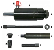 Комплект цилиндра гидравлического на  22тонн с ударным штоком