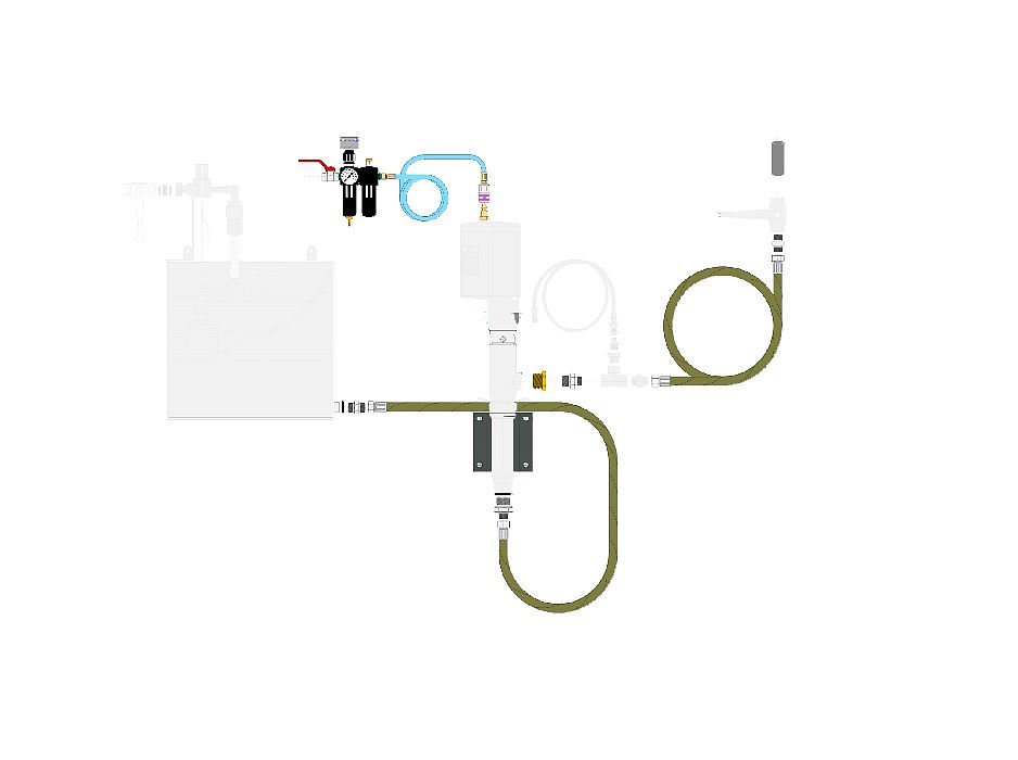 Комплект соединительный для комплекта смесителя эжекторного артикул 117-13