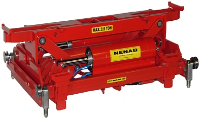 Домкрат канавный пневмогидравлический на 2,5 т, с  раздвижной траверсой