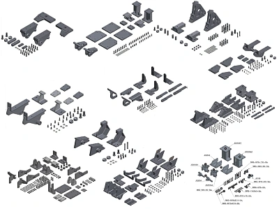Комплекты адаптеров для установки кабин разных производителей на стапель