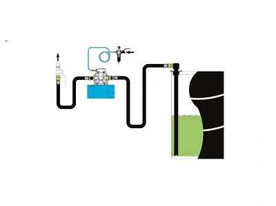 Комплект монтажный, для диафрагменного насоса 22210, крепление на стену,с блоком подготовки воздуха