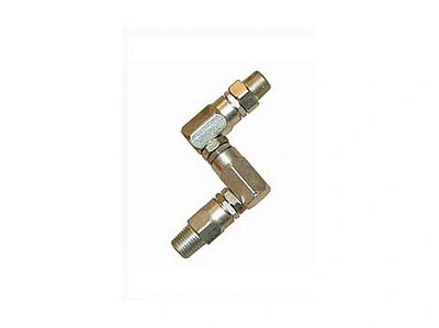 Переходник Z-образный для смазки, присоединение 1/2"-27SAE х 1/4"BSP, макс. давление 50 МПа