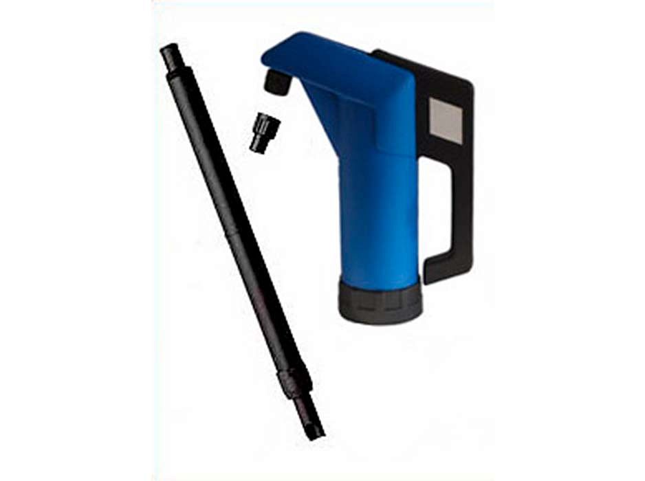 Насос ручной рычажный для бочек 60-205 л., производительность 0,33 л. за ход штока, телескопическая труба L=400-915 мм., цвет: синий