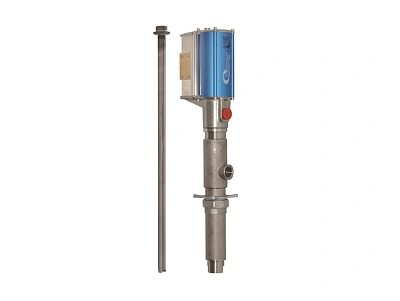 Насос с пневмоприводом для жидкости с всасывающей трубой, 4:1, нерж, 30л/мин, воздух G1/4"(f), выход: G3/4"(f), вход: насосная трубка, сертификат ATEX