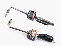 Пистолет для раздачи масла с жестким носиком и расходомером, 7 МПа, поток 1-35 л/мин, погрешность 0,3%