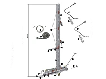 Комплект для правки кабин, автобусов - вытягивание (высокий), 4070 мм Правка кабин Гэллакс