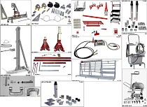 комплект оборудования для правки рам грузовых автомобилей, автобусов, прицепов/полуприцепов Правка рам Гэллакс