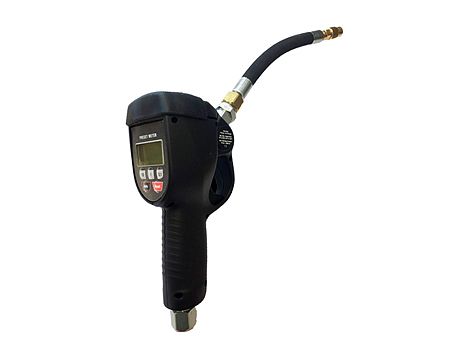 Пистолет для раздачи масла с электронным расходомером, с функцией предустановки