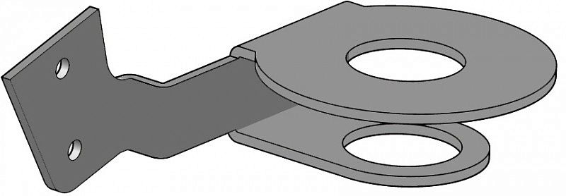 Держатель правосторонний для удлинителя к моделям M100/72 и M150/90