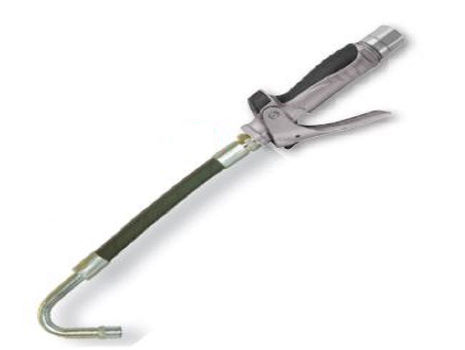 Пистолет маслораздаточный с гибким носиком 135° с автоматическим каплеуловителем, 10 МПа, для трансмиссионного масла