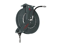 Катушка открытая для раздачи воды высокого давления; цельностальной барабан; шланг 15 м. х 3/8"; 17 МПа; 3/8"