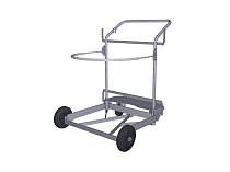 Тележка для бочек 200 л, усиленная, 4 колеса 