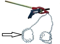Цепь с крюком, 2,5 м Правка рам Гэллакс