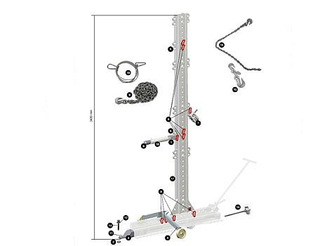Комплект силовой балки для передвижного основания JO 2010 правки кабин, автобусов Правка кабин Гэллакс