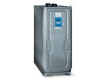 Ёмкость пластиковая для масла, объёмом 1000 л., обшитая листовым металлом (только ёмкость)