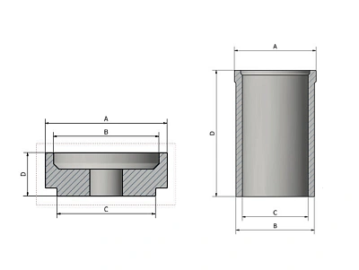 Комплект оснастки (втулок и упорных шайб) для запрессовки и выпрессовки сайлентблоков ( комплекты EBH26, 03-00028, 03-00031-001 поставляются отдельно)