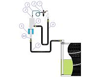 Комплект для монтажа масляного насоса с пневмоприводом (настен. крепл.) на бочку 205 л. и на IBC контейнер 1000 л., с фильтром-регулятором воздуха
