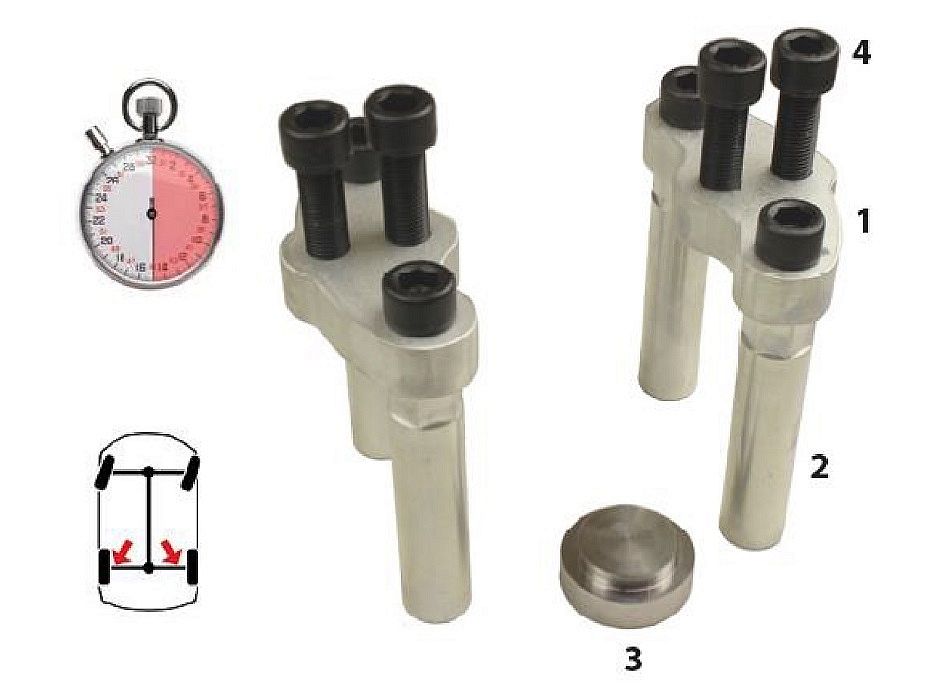 Комплект установочных ножек для съемника ступиц 10/225 низких полуприцепов (дополнение для 03-00016-32Т/45Т) 