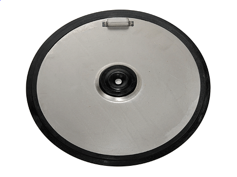 Пластина уплотнительная под приемную трубу насоса диаметром 26-42 мм под бочки 180 кг, для бочек с внутренним диам. 550-590 мм