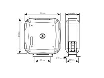 Катушка закрытая серия СRO для воды, антифриза, AdBlue, шланг 10м, вход-выход G1/2"(f) BSP, 1,5 МПа