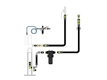 Комплект для монтажа насоса на полу с фильтром-регулятором воздуха и маслян фильтром (арт. № 29300)