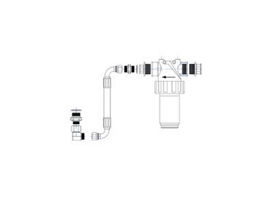 Комплект соединительный для фильтра, шланговое соединение с насосом