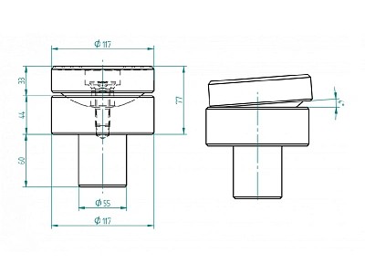 Опора плавающая для M100/72, M150/90