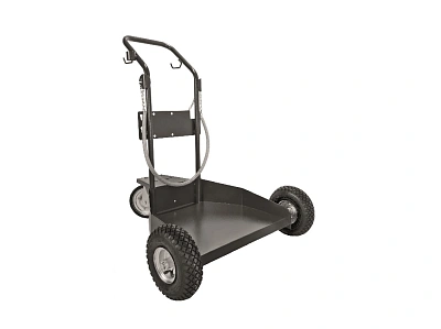 Тележка усиленная для 200 л бочек, с пневмо колесами