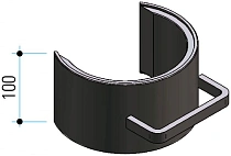 Скоба страховочная, H100, D216, 150 т, F-F, для M150