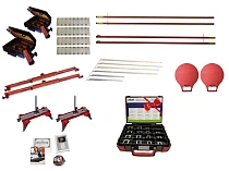 Лазерный стенд регулировки схождения и положения осей коммерческого транспорта с комплектом регулировочных шайб