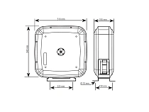 Катушка закрытая серия СRO для воздуха, воды, шланг 10м, вход G1/2", выход  G3/8", 1,5 МПа