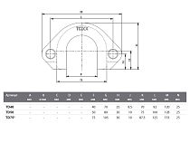 Адаптер для выпреcсовщика BEU110, параметры F=40 мм, G=70 мм