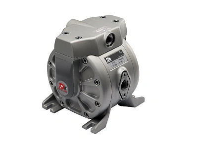 Насос диафрагменный ЕD50 ATEX взрывобезопасный; 1:1, 50 л/мин.; 0,7 МПа; +80°С; вход воздуха G3/8"(f); вход/выход жидкости G1/2"(f)