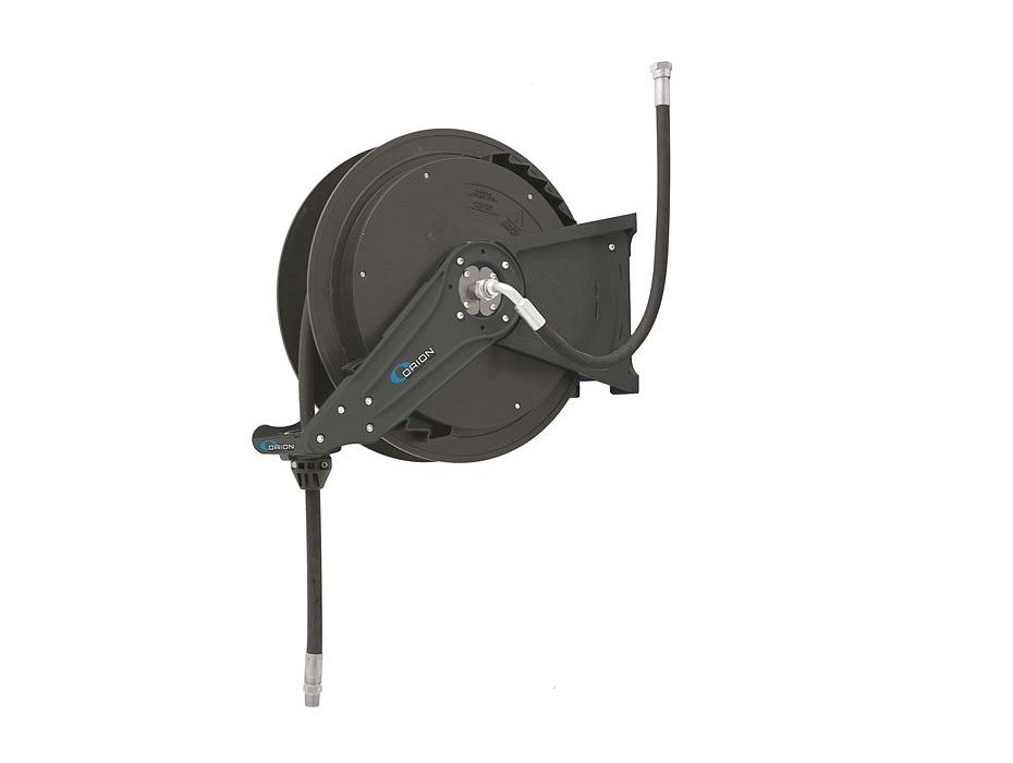 Катушка открытая серия ORS для горячей воды, шланг: длина 15 м, диаметр 3/8", вх./вых.  G3/8" (f), 18 МПа