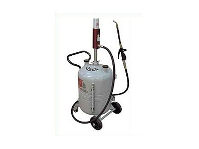 Маслораздатчик передвижной с бочкой 65 л., насос с пневмоприводом 3:1; 25 л./мин., 1 МПа; пистолет раздаточный