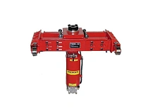 Домкрат канавный пневмогидравлический на 40 т тележка с колесами