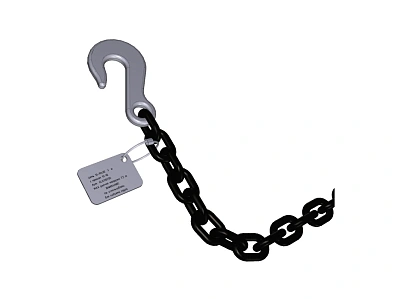 Цепь 10-10х30 3 м с крюком