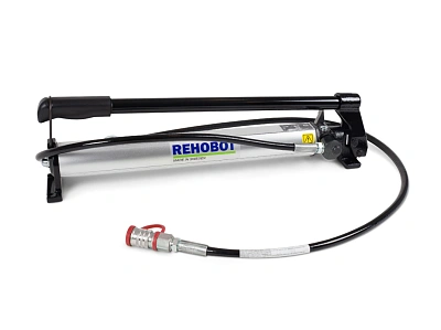 Насос ручной гидравлический одноступенчатый со шлангом и БРС (70МПа, 0,6л, 6 кг)