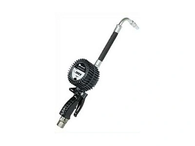 Пистолет для масла с механическим расходомером, гибким носиком, 20л/мин, 7МПа, 1/2"