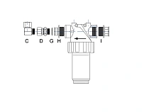 Комплект установочный для фильтра отработанного масла к всасыв. насосу 2:1