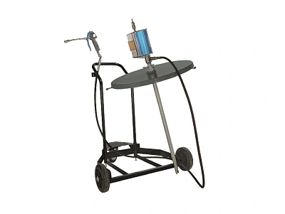 Насос для смазки с тележкой (28645),  60:1 под бочки180 кг, шланг 3 м