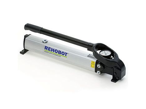  Насос ручной гидравлический двухступенчатый с манометром, 100 МПа, объем масла 1 л