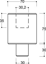 Удлинитель, 75 мм, 5 т, для моделей YAK 109/C